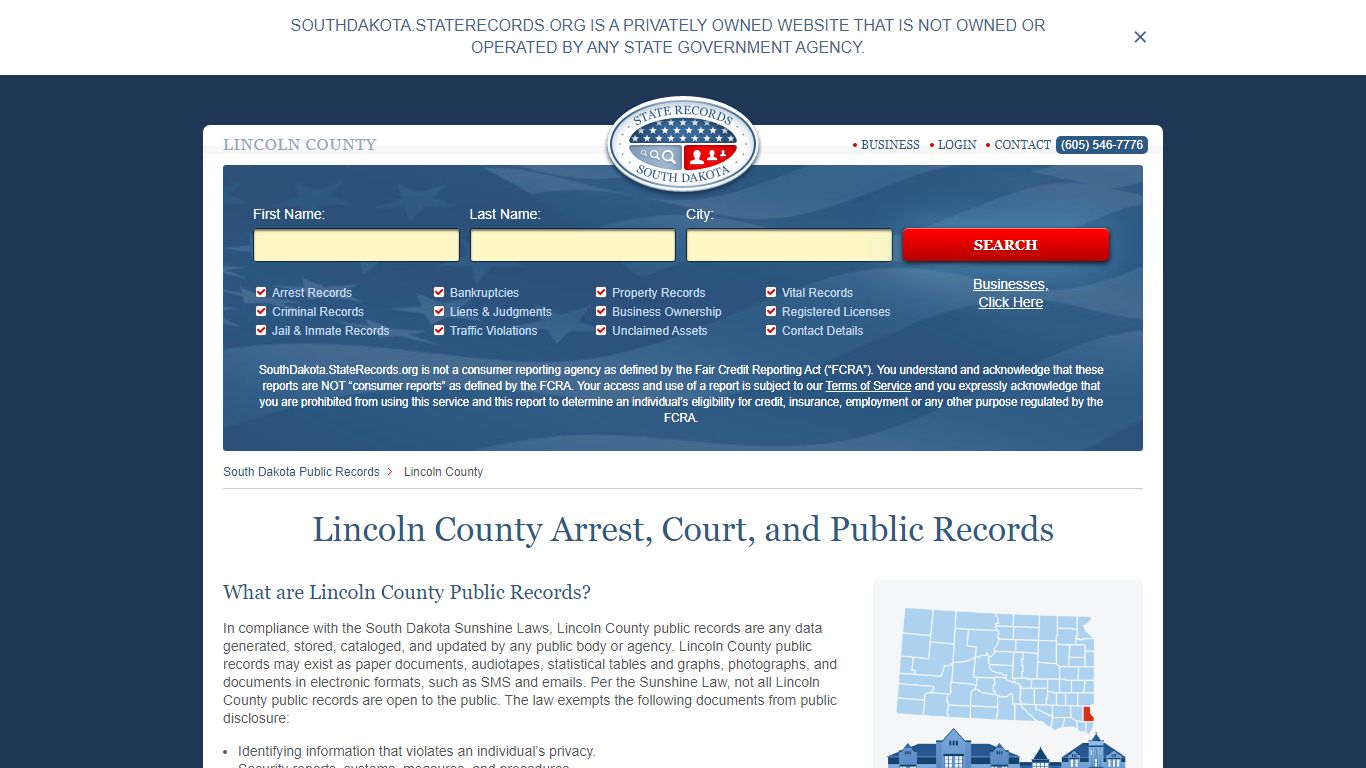 Lincoln County Arrest, Court, and Public Records